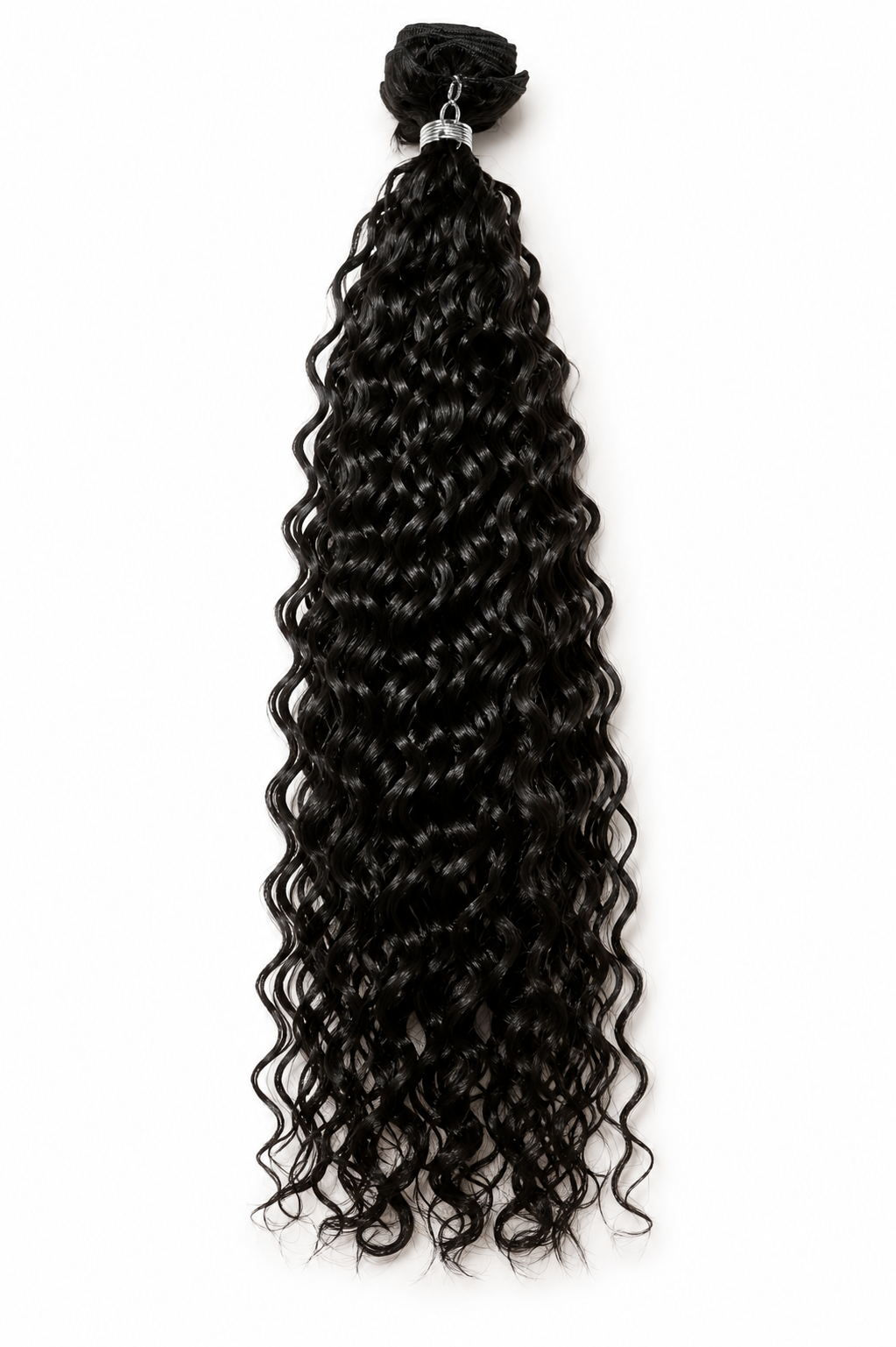 Tight curly black ponytail style by Stella Hair Shine